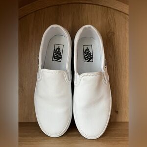 Vans Classic Women’s White Slip-On Shoes